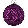 Photograph of 2.75" Plum Durian Glitter Ball 12/Bag