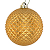 Photograph of 4" Copper Gold Durian Glitter Ball 6/Bag
