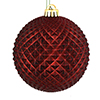 Photograph of 2.75" Burgundy Durian Glitter Ball 12/Bg