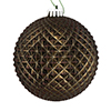 Photograph of 4" Gunmetal Durian Glitter Ball 6/Bag