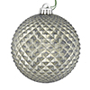 Photograph of 4" Pewter Durian Glitter Ball 6/Bag