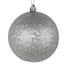 Photograph of 4" Silver Brushed Ball 6/Bag