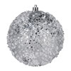 Photograph of 6" Silver Glitter Hail Ball 4/Bag