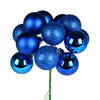 Photograph of 12" Blue Ball Ornament Pick 4/Bg