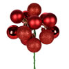 Photograph of 12" Red Ball Ornament Pick 4/Bg
