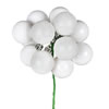 Photograph of 12" White Ball Ornament Pick 4/Bg