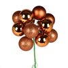 Photograph of 12" Copper Ball Ornament Pick 4/Bg