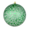 Photograph of 6" Green Crackle Ball Ornament 4/Bag