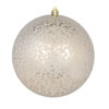 Photograph of 8" Champagne Crackle Ball Ornament