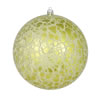 Photograph of 6" Lime Crackle Ball Ornament 4/Bag