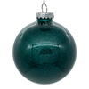 Photograph of 3" Sea Blue Glitter Clear Ball 12/bag