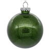 Photograph of 4.75" Moss Green Glitter Clear Ball 4/bg