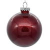 Photograph of 3" Burgundy Glitter Clear Ball 12/bag