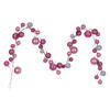 Photograph of 10' Pink Branch Ball Ornament Garland