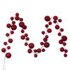 Photograph of 10' Red Pearl Branch Ball Garland