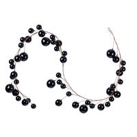 10 foot Black Pearl Branch Ball Garland