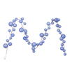 Photograph of 10' Periwinkle Pearl Branch Ball Garland