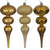 Photograph of 8" Gold Swirl Finial Orn 6/Asst