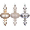 Photograph of 8.2" Champagne Swirl Finial Orn 3/Asst