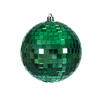 Photograph of 4" Green Mirror Ball Ornament 6/Bag