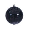 Photograph of 4" Black Mirror Ball Ornament 6/Bag