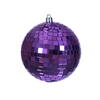 Photograph of 4" Purple Mirror Ball Ornament 6/Bag