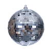 Photograph of 4.75" Silver Mirror Ball Ornament 4/Bag