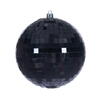 Photograph of 4.75" Black Mirror Ball Ornament 4/Bag