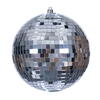 Photograph of 6" Silver Mirror Ball Ornament 4/Bag