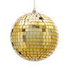 Photograph of 6" Gold Mirror Ball Ornament 4/Bag