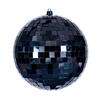 Photograph of 6" Black Mirror Ball Ornament 4/Bag