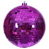 Photograph of 8" Fuchsia Mirror Ball Ornament