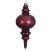 Photograph of 13" Burgundy Candy Glitter Finial UV