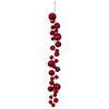 Photograph of 6' Red Matt Shiny Pearl Ball Garlnd 4-6"