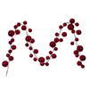 Photograph of 10' Red Shiny Ball Branch Garland