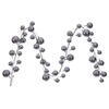 Photograph of 10' Silver Shiny Ball Branch Garland