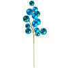 Photograph of 30" Turquoise Mat Shn Ball Orn Spry 2-3"