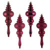 Photograph of 7" Berry Red Finial 4 Finish Asst 8/Bx