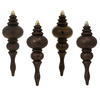 Photograph of 7" Chocolate Finial 4 Finish Asst 8/Bx