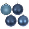 Photograph of 8" Denim Blue 4 Finish Ball Drilled 4/Bg