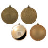 Photograph of 4" Copper/Gold 4 Finish Ball Asst 12/Bx