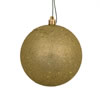 Photograph of 4" Champagne Sequin Ball Drilled 6/Bag