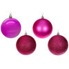 Photograph of 4" Hot Pink 4 Finish Ball Asst 12/Bx