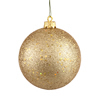 Photograph of 4" Gold Sequin Ball Drilled 6/Bag