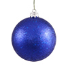 Photograph of 4" Cobalt Blue Sequin Ball Drilled 6/Bg