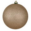 Photograph of 6" Oat Glitter Ball Drilled 4/Bag