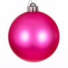 Photograph of 4" Hot Pink Matte Ball UV Drilled 6/Bag