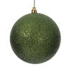 Photograph of 4.75" MossGreen Glitter Ball Drilled 4Bg