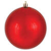 Photograph of 6" Red Shiny Ball UV Drilled 4/Bag