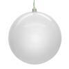 Photograph of 6" White Pearl Seamless UV Drilled 4/Box
